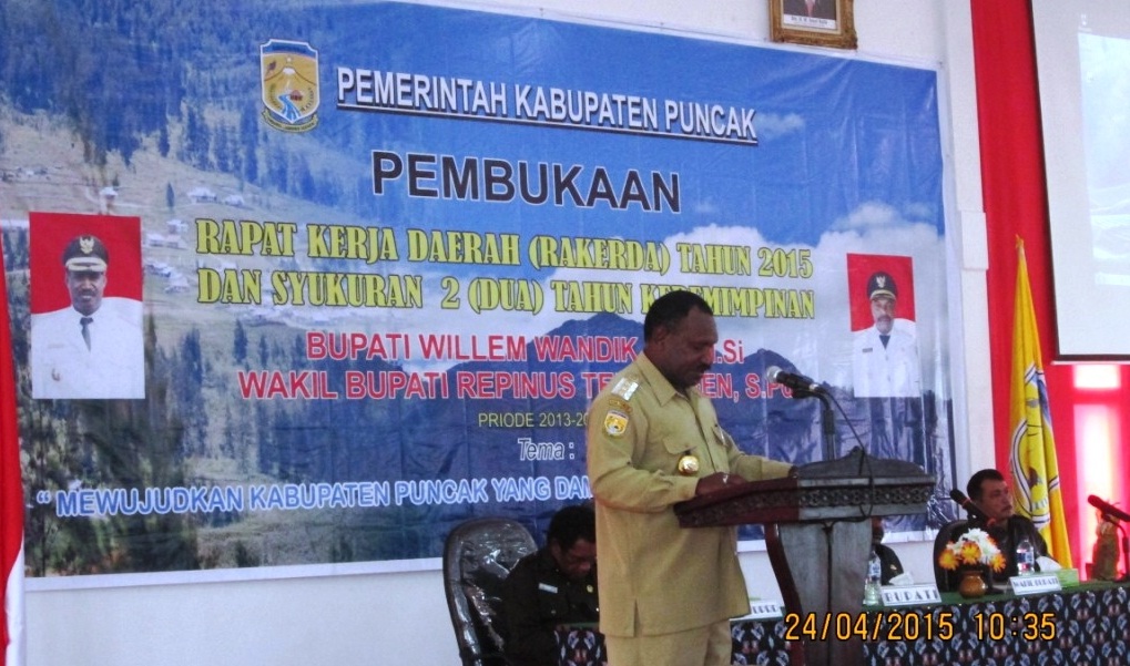 PEMDA PUNCAK GELAR RAKERDA TAHUN 2015
