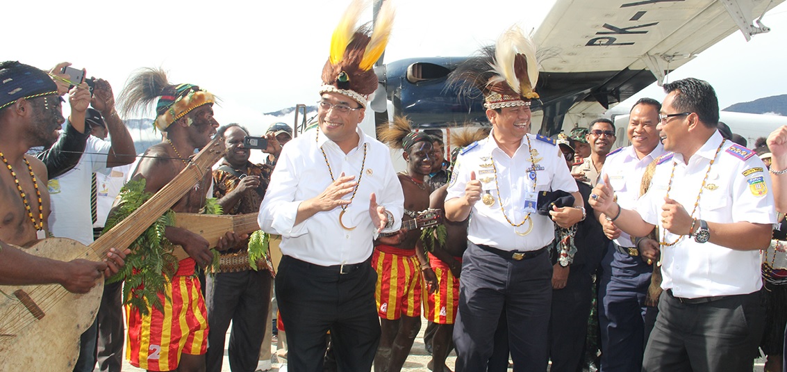 Menteri Perhubungan RI Ir.Budi Karya Sumadi Kunjungi Kabupaten Puncak