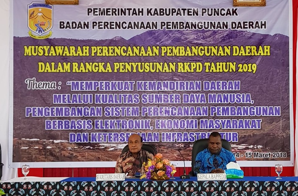 Pemkab Puncak gelar Musrembang RKPD 2019