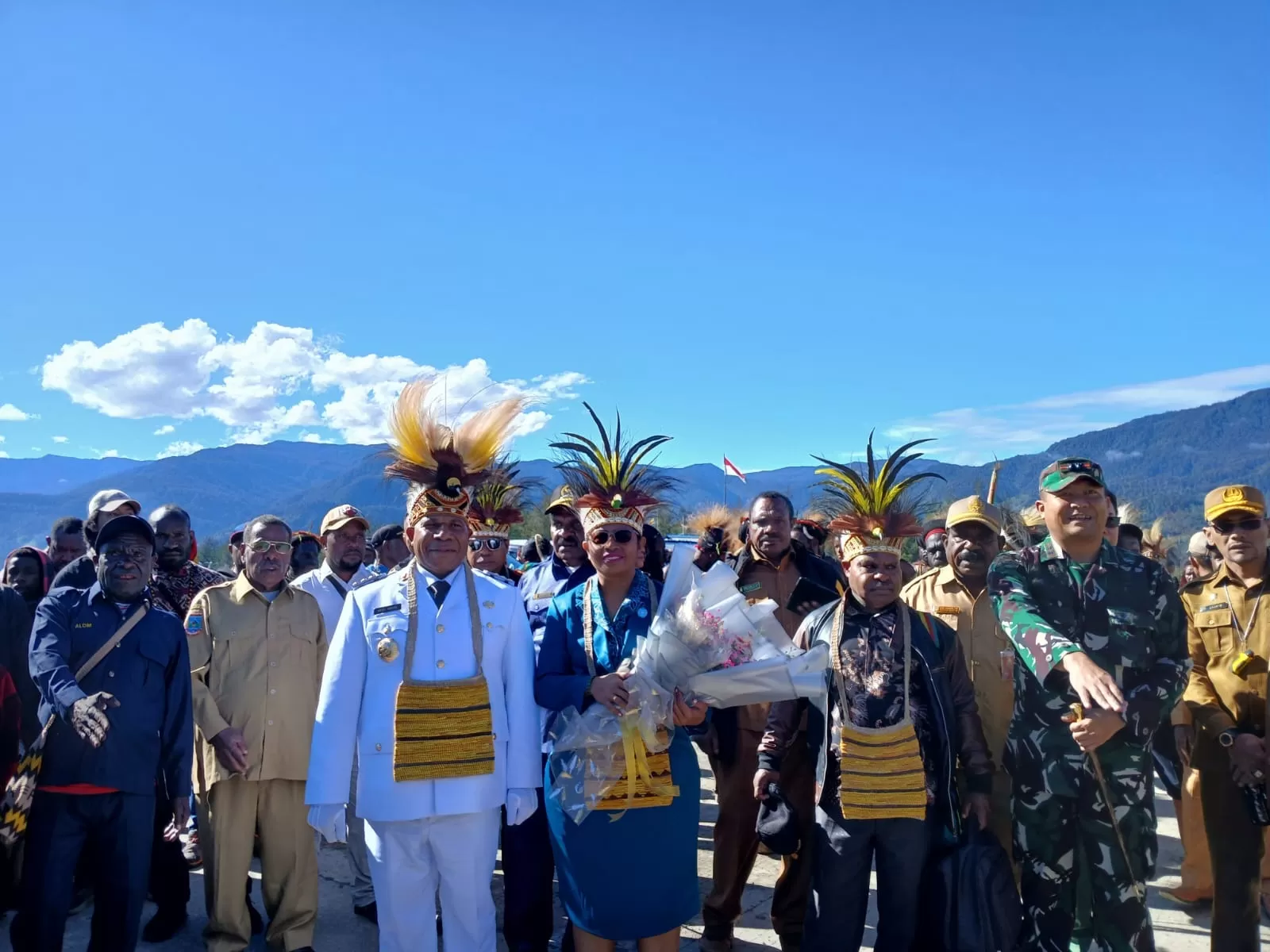 Nenu Tabuni Tiba di Puncak, Disambut Meriah Masyarakat Puncak