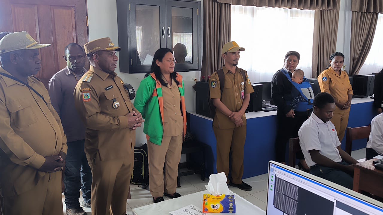 SMPN 1 Ilaga, Pertama Kali Gelar Asesmen Nasional Berbasis Komputer