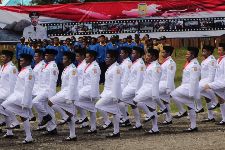 GALERA FOTO HUT 17 AGUSTUS 2017 DI LAPANGAN TRIKORA ILAGA KABUPATEN PUNCAK,