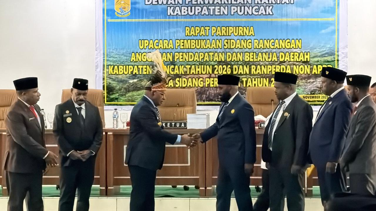 Kabupaten Puncak Bahas RAPBD 2026, dan Lima Reperda Non APBD