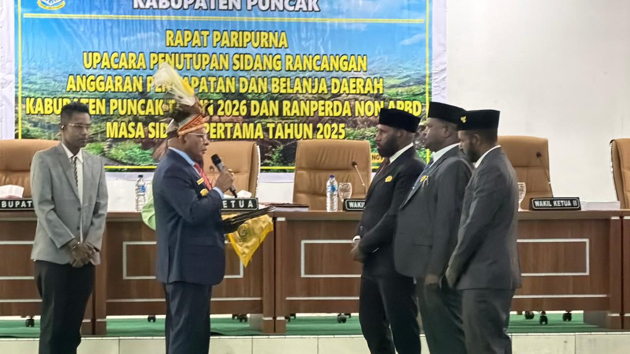 DPRK Puncak Setujui APBD 2026, Serta Enam Raperda Non APBD