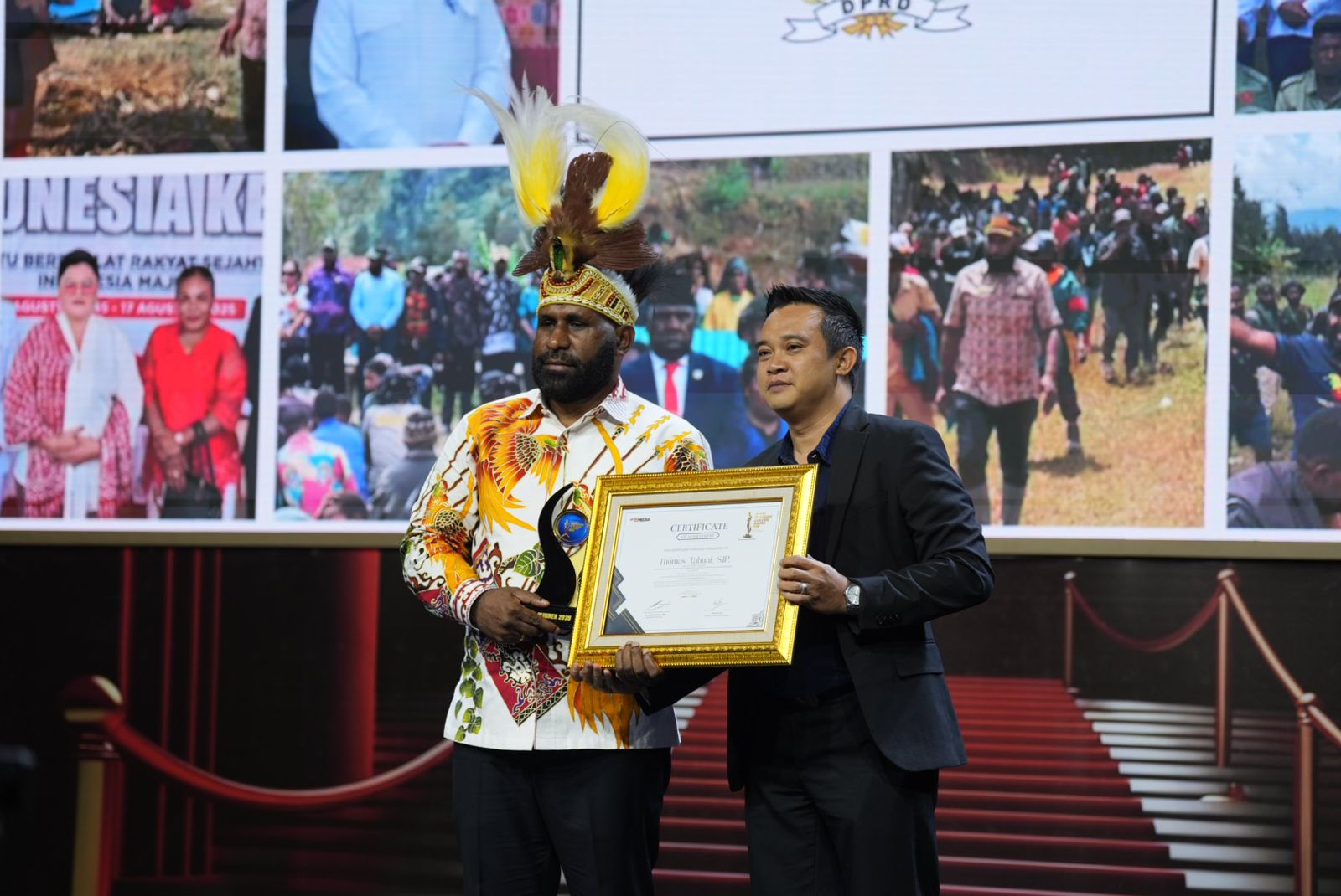 Berhasil Mengawal Aspirasi Rakyat, Thomas Tabuni Raih Penghargaan The Best Legislatif Indonesia Golden Award 2026