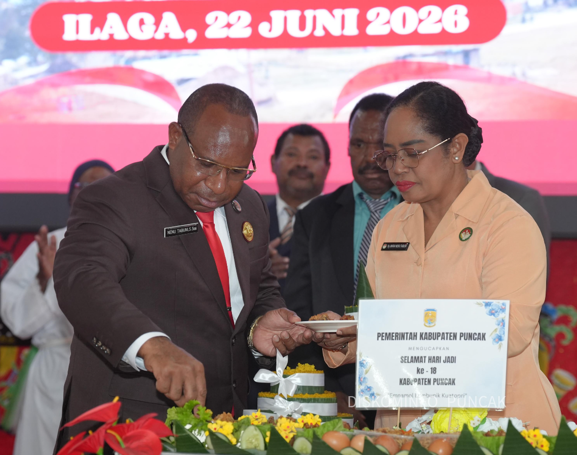 HUT ke-18 Kabupaten Puncak, Pj Sekda Ajak Seluruh Elemen Bersatu Membangun Daerah