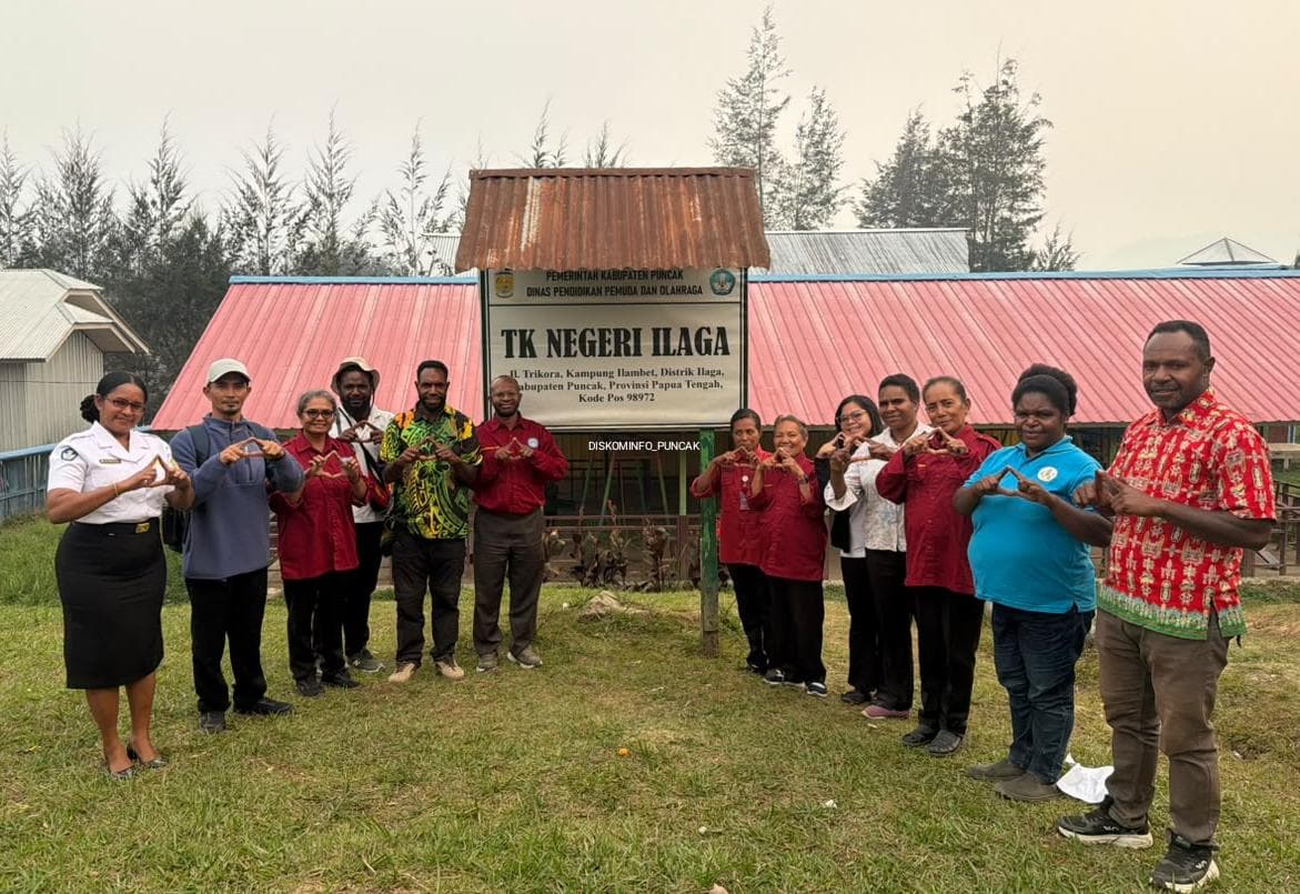 Perkuat Layanan PAUD, Pokja Bunda PAUD Papua Tengah Kunjungi Kabupaten Puncak